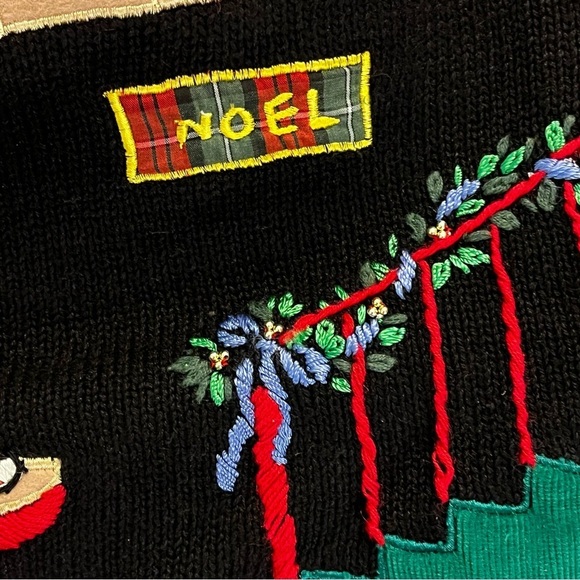 Ugly Christmas Sweater Red Size Large Vintage - Picture 8 of 9